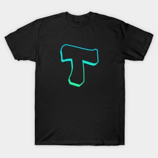 Letter T - Outline T-Shirt